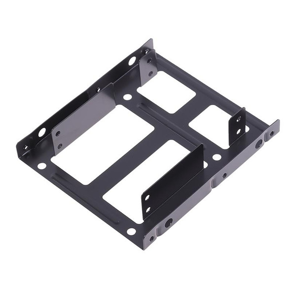 2.5 to 3.5 Dual Desktop SSD Mounting Internal Adapter Hard Drive Bracket