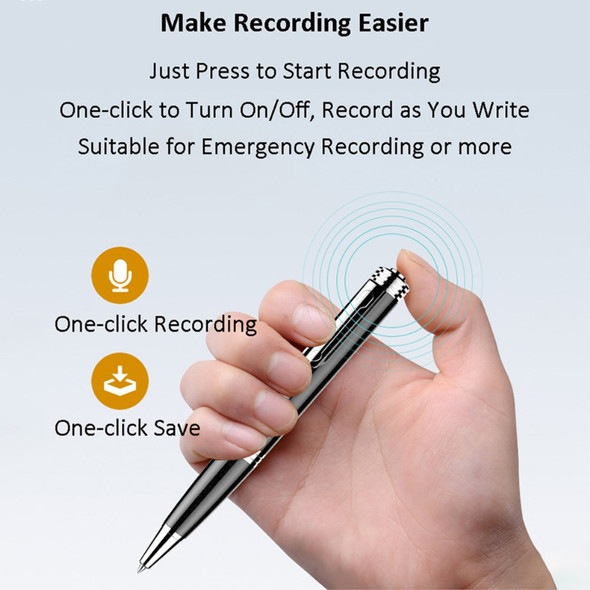 Q80 32GB Portable Audio Voice Recorder Writeable Recording Pen Digital Dictaphone MP3 Player