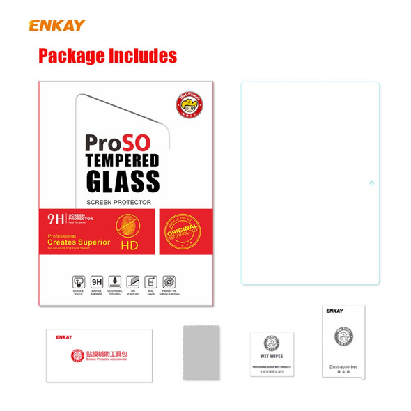 ENKAY Hat-Prince 0.33mm 9H 2.5D Arc Edge Tempered Glass Screen Film for Lenovo Smart Tab M10 10.1 inch