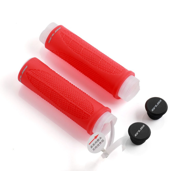 GUB G-603 Cycling Bicycle Anti-slip Silicone Grips MTB Mountain Bike Handlebar Grips Cover - Red