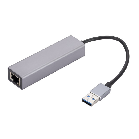 USB-A to RJ45 Ethernet+3xUSB 3.0 Ports Adapter USB 3.0 to 10 / 100 / 1000Mbps Network LAN Cable Converter