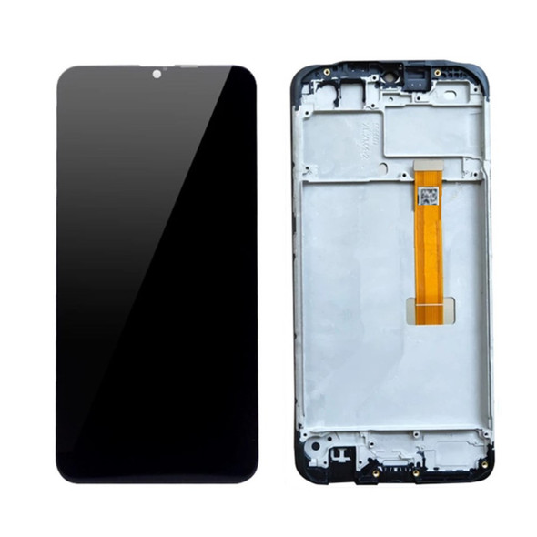 LCD Screen Display Digitizer Assembly with Frame Part for Oppo A5s - Black
