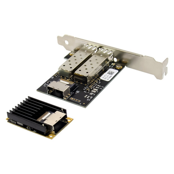 Mini PCI-E NHI350AM2 SFP Dual Port Industrial Fiber Optic Network Adapter Server Network Card