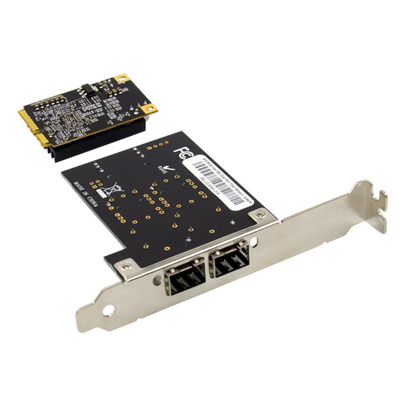 Mini PCI-E NHI350AM2 SFP Dual Port Industrial Fiber Optic Network Adapter Server Network Card
