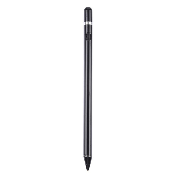 Long Universal Rechargeable Capacitive Touch Screen Stylus Pen with 2.3mm Superfine Metal Nib for iPhone, iPad, Samsung, and Other Capacitive Touch Screen Smartphones or Tablet PC(Black)