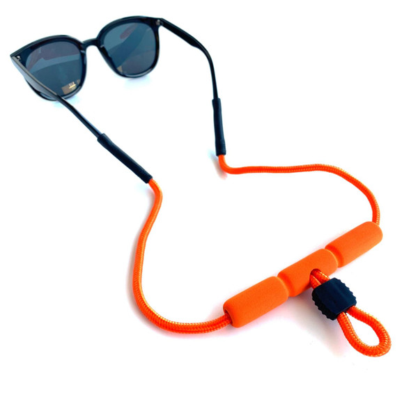 2 PCS Beach Snorkeling Floating Anti-drop Sports EVA Tube Sunglasses Chain Glasses Chain(Orange)