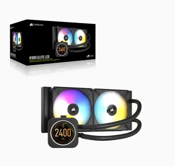 Corsair iCUE H100i ELITE LCD Display Liquid CPU Cooler