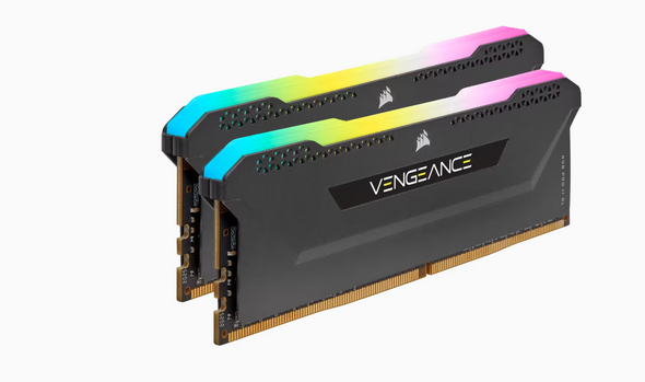 Corsair VENGEANCE® RGB PRO SL 16GB (2 x 8GB) DDR4 DRAM 3200MHz C16 Memory Kit; 18-22-22-42; 1.35; Black