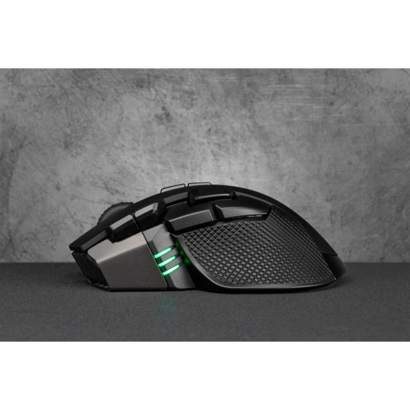 CORSAIR IRONCLAW RGB WIRELESS; Rechargeable Gaming Mouse with SLISPSTREAM WIRELESS Technology; Black; Backlit RGB LED; 18000 DPI