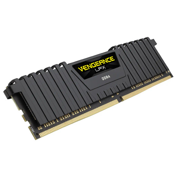 Corsair VENGEANCE® LPX 8GB (1 x 8GB) DDR4 DRAM 3000MHz C16 Memory Kit; 16-20-20-38; 1.2V; Black