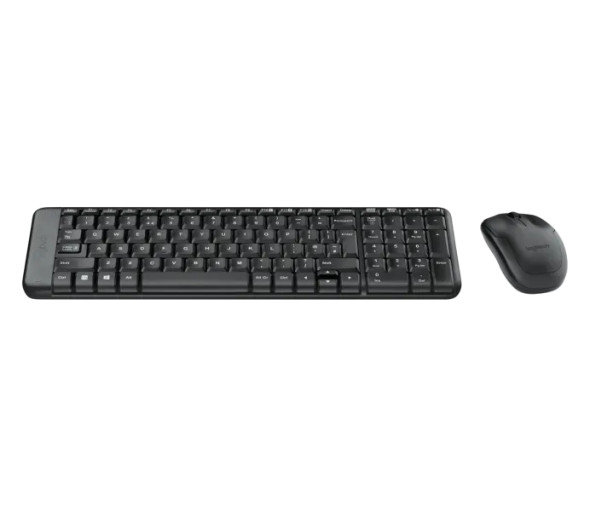 Logitech Wireless Keyboard and Mouse Combo MK220 USB receiver  2 4GHz 10m range sleek minimalist design