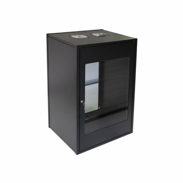 RCT Cabinet Wallmount PC  4U 600Wx450D; Glass Door;50kg load