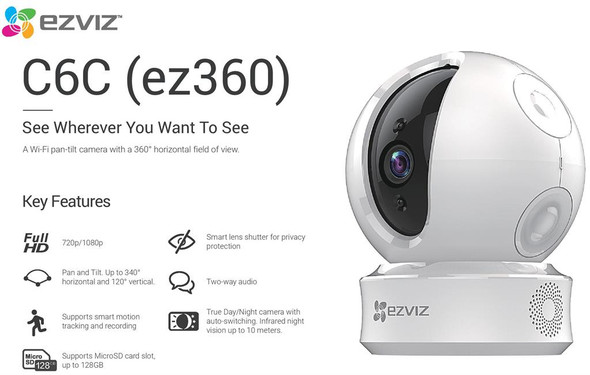 Ezviz C6N Wireless Ptz Camera 720P
