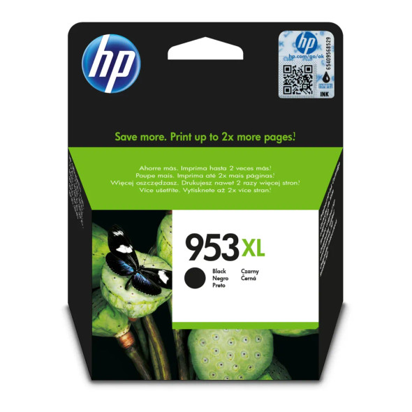 HP 953XL Black High Yield Printer Ink Cartridge Original L0S70AE Single-pack