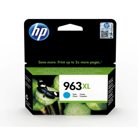 HP 963XL High Yield Cyan Original Ink Cartridge;1;600 pages