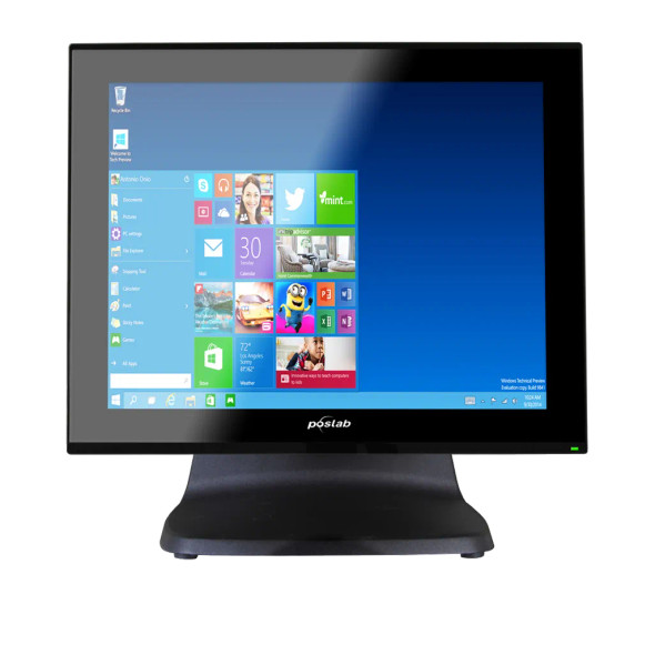 Poslab 15-inch 1024 x 768p HD 16:9 60Hz TFT LED PCAP Touch Monitor