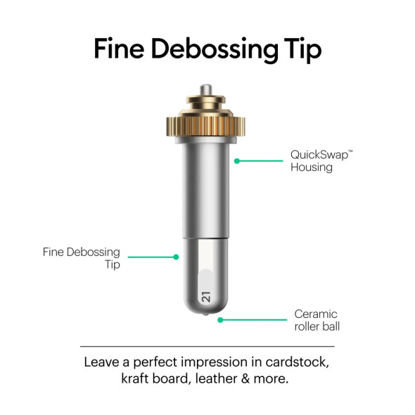 2006835 - Cricut Maker Debossing Tip with QuickSwap Housing; .