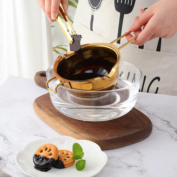 Cheese Butter Chocolate Stainless Steel Melting Bowl, Colour: True Color