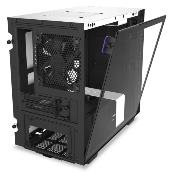 H210i White/Black Mini-ITX Case with Lighting and Fan control