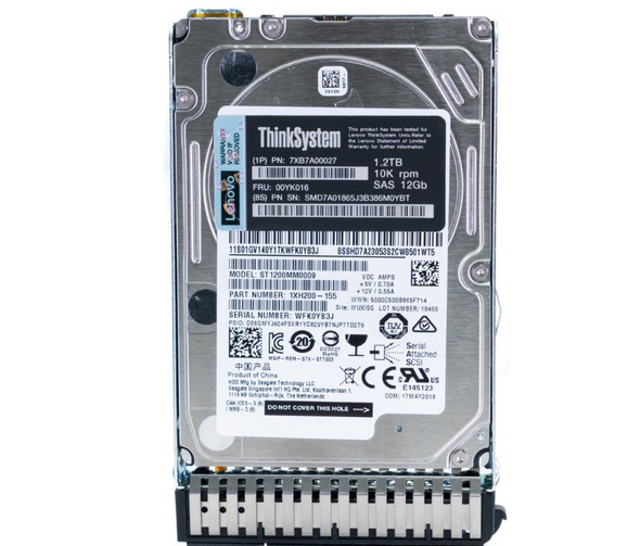 ThinkSystem 2.5'' 1.2TB 10K SAS 12Gb Hot Swap 512n HDD