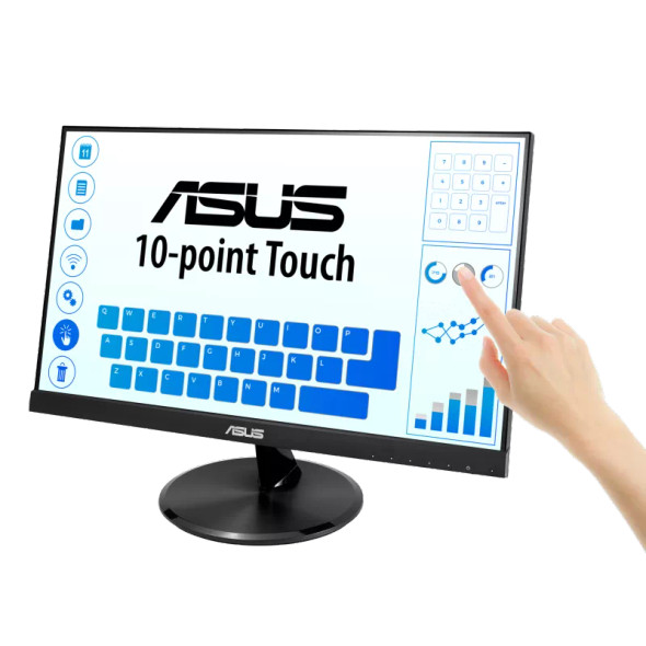 ASUS VT229H Touch Monitor - 21.5'' FHD (1920x1080); IPS; Frameless; Flicker free; Low Blue Light; 10-point multi-touch; HDMI;VGA