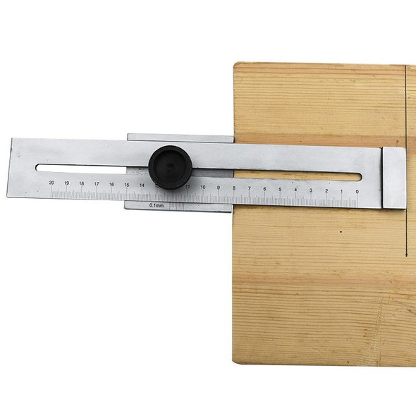 0-250mm Portable Woodworking Scribing Marker Ruler