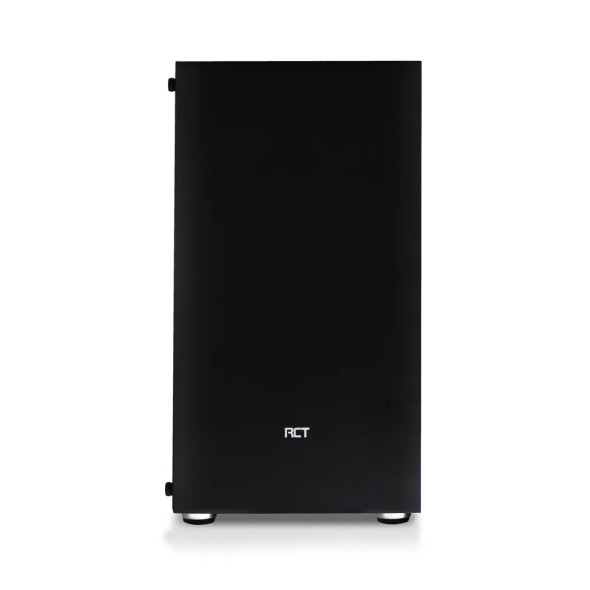 RCT mATX Case with 300W with Tempered Glass side panel- Black