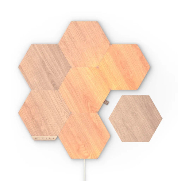 Nanoleaf Elements | Hexagons | STK | Birchwood | 7 Pack | EU/UK