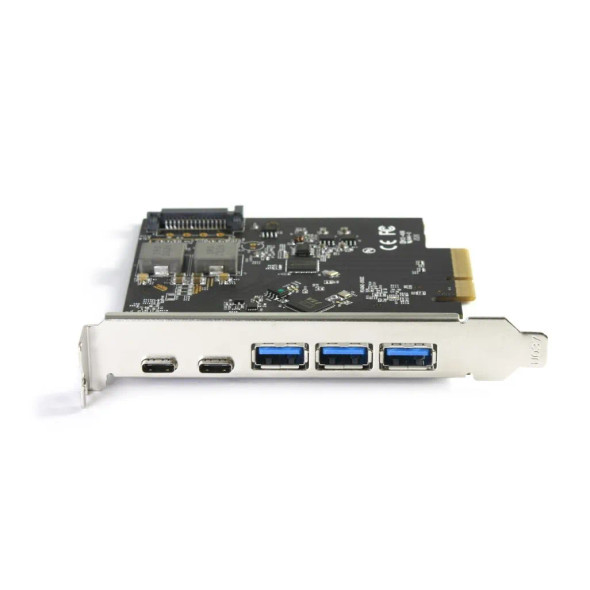 VATEC 5 PORTS USB3.2 GEN 2X2 (3 TYPE A; 2 TYPE C) PCIE X4 ADAPTOR