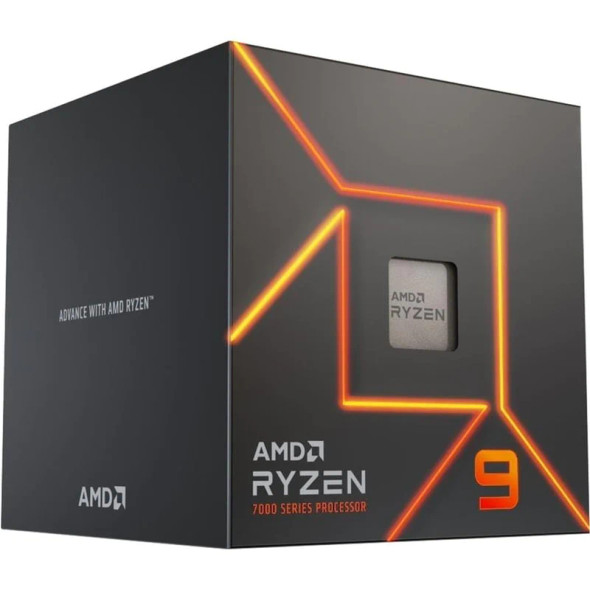 AMD Ryzen 9 7900 5nm SKT AM5 CPU; 12 Core/24 Thread; Base Clock 3.7GHz;64 MB Cache; Radeon Graphics; Wraith prism cooler