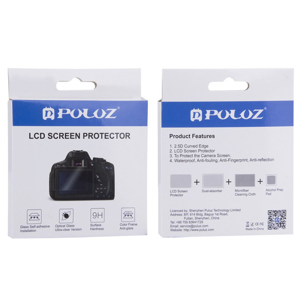 PULUZ PU5510 0.3mm 9H 2.5D Tempered Glass Screen Protector Guard for Sony RX100 A7M2 A7R A7R2 Cameras