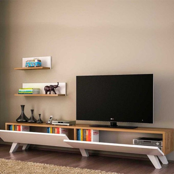 Armoire Amerika TV Unit with Shelves - Stylish Storage Solution