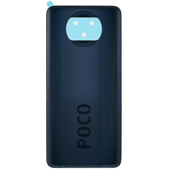 For Xiaomi Poco X3/Poco X3 NFC M2007J20CG, M2007J20CT OEM Battery Door Cover Replacement Part - Black