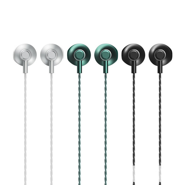 REMAX RM-711a Music Call Mic Headphone Powerful Bass Type-C Wired Earphone - Green