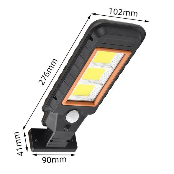 72 LED Solar Lamp Body Induction Wall Lamp LED Outdoor Waterproof Lighting Street Lamp(Orange Edge)