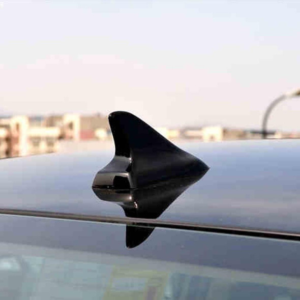 A-886 Car Auto Shark Fin Dome Antenna Decoration for Honda Buick Nissan Hyundai Toyota Volkswagen Mazda(Black)