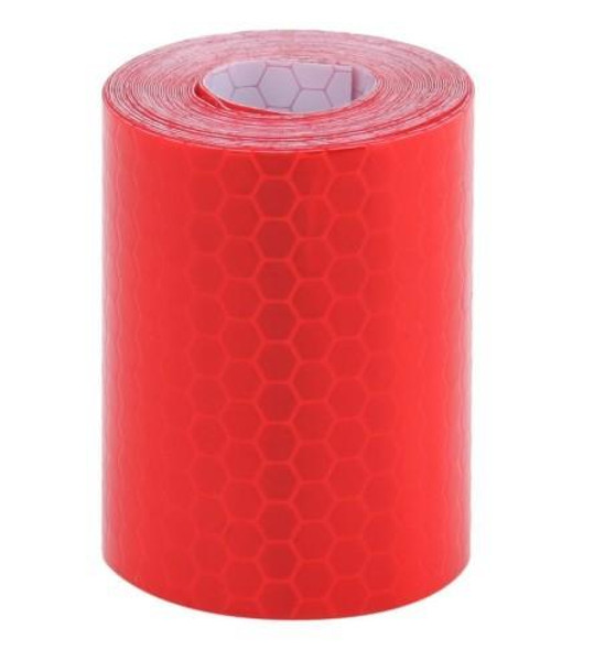 Car Motorcycles Reflective Material Tape Sticker  Safety Warning Tape Reflective Film(Red)