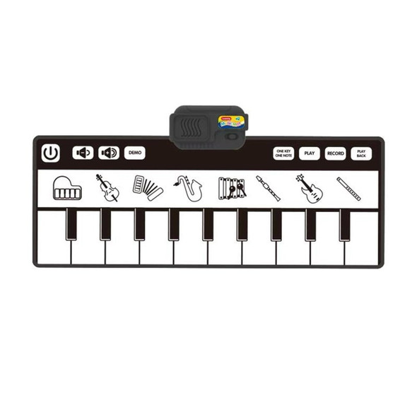 10 Keys Kids Waterproof Piano Music Mat Musical Keyboard Floor Playmat Children Baby Play Blanket Early Educational Toy - Style 1