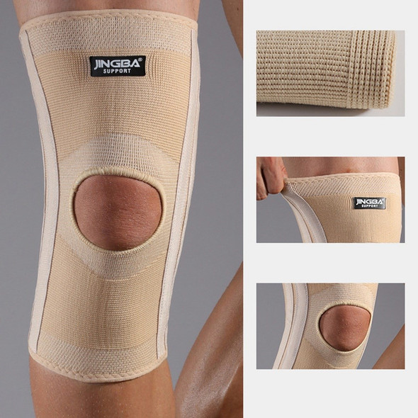 JINGBA SUPPORT 1367 1Pc Knee Support Brace Breathable Knitted Kneecap Spring Support Knee Protective Pads for Running Riding Basketball - S / M