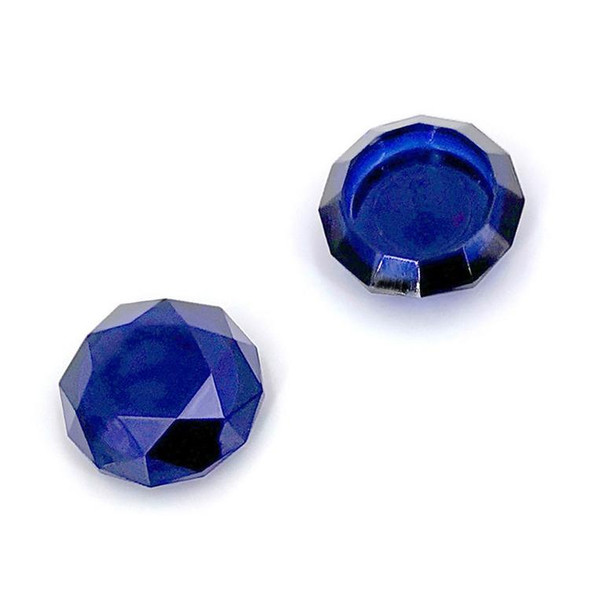 2 PCS Diamond Texture Games Grip Caps for PS5(Blue)