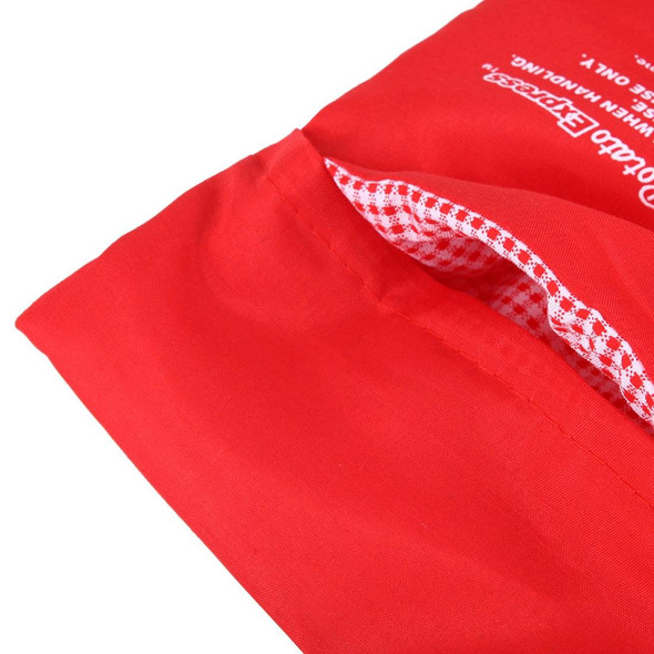 Washable Reusable Microwave Potato Cooker Bag (Cooks Up to 4 Potatoes At The Same Time), Size: 26.7*17.6cm(Red)