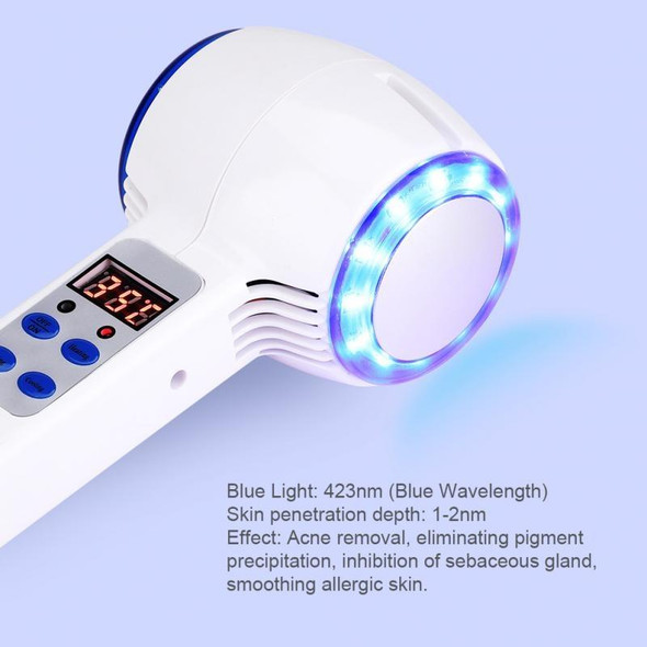 Face Care Device Hot Cold Hammer Cryotherapy Blue Photon Acne Treatment Skin Beauty Massager Lifting Rejuvenation Facial Machine