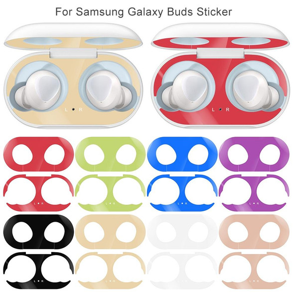 Galaxy Buds Wireless Bluetooth Earphone Metal Protective Sticker(White)