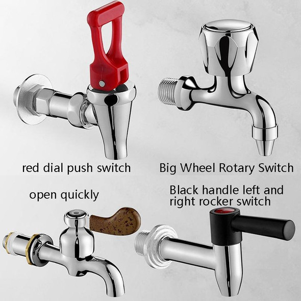 Insulation Bucket Faucet Accessories Milk Tea Water Mouth, Style: Rotary Switch Short 4 Points