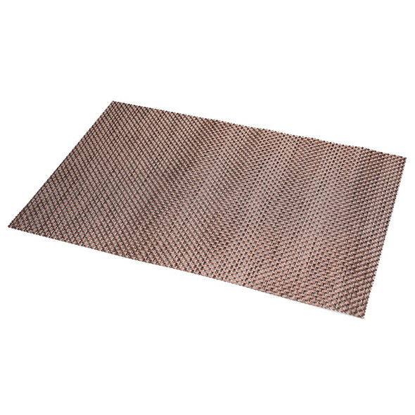 MJ7814 PVC Braided Non-Slip Placemat Dining Table Mat Heat-insulated Tableware Bowl Pads - Yellowish Brown