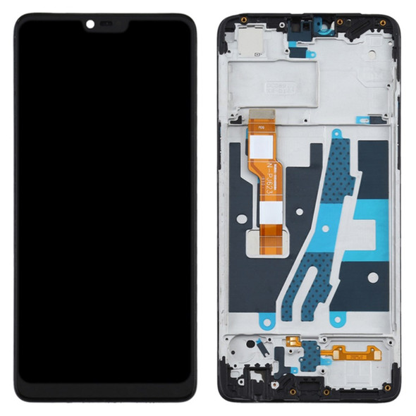 Grade C Assembly LCD Screen and Digitizer Assembly + Frame Part (without Logo) for OPPO A3/F7