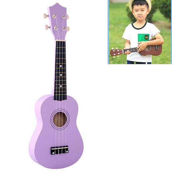 HM100 21 inch Basswood Ukulele Children Musical Enlightenment Instrument(Purple)
