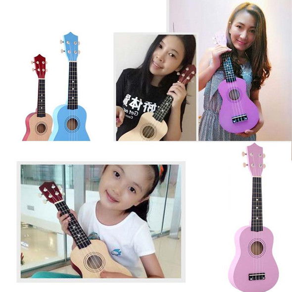 HM100 21 inch Basswood Ukulele Children Musical Enlightenment Instrument(Purple)