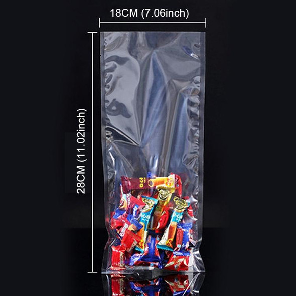 100 PCS Food Vacuum Packaging Transparent Plastic Bag Nylon Fresh-keeping Bag, Size: 18cm x 28cm