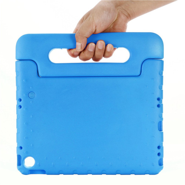 For Lenovo Tab M10 Plus (Gen 3) Shockproof EVA Tablet Cover Portable Handle Kickstand Drop-proof Back Case - Blue